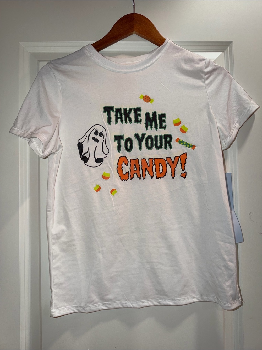 Cat & Jack White Halloween 'Take Me To Your Candy!' Graphic Tee
